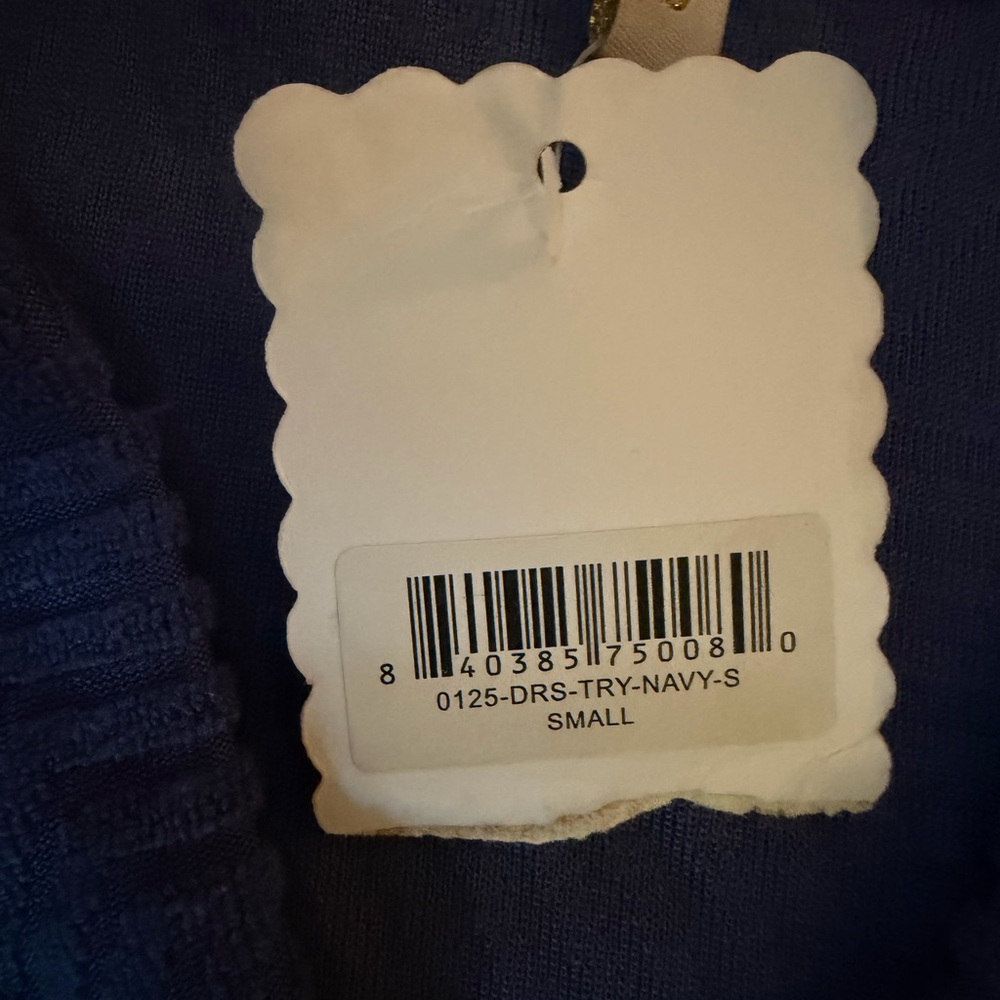 Simply Southern Terry Dress Navy Size S NWT - Picture 7 of 11